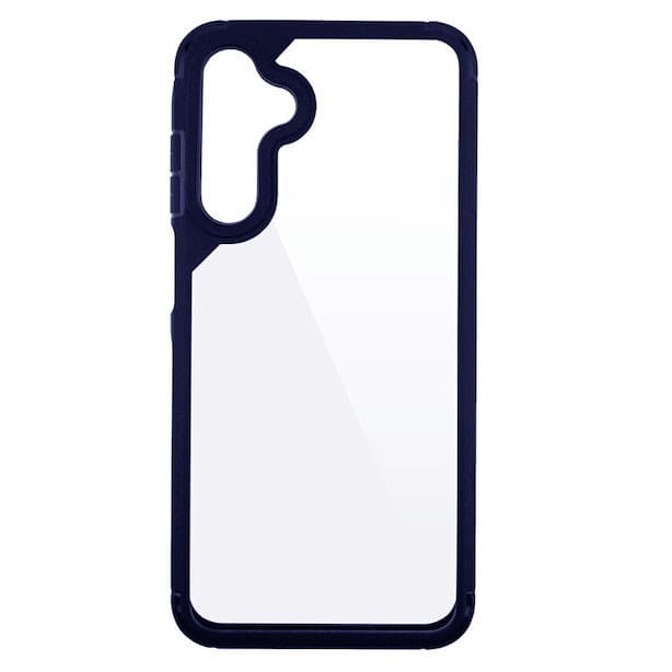 Husa protectie Samsung Galaxy A25, Color Shock TPU, margini antisoc, spate transparent, gri — 2