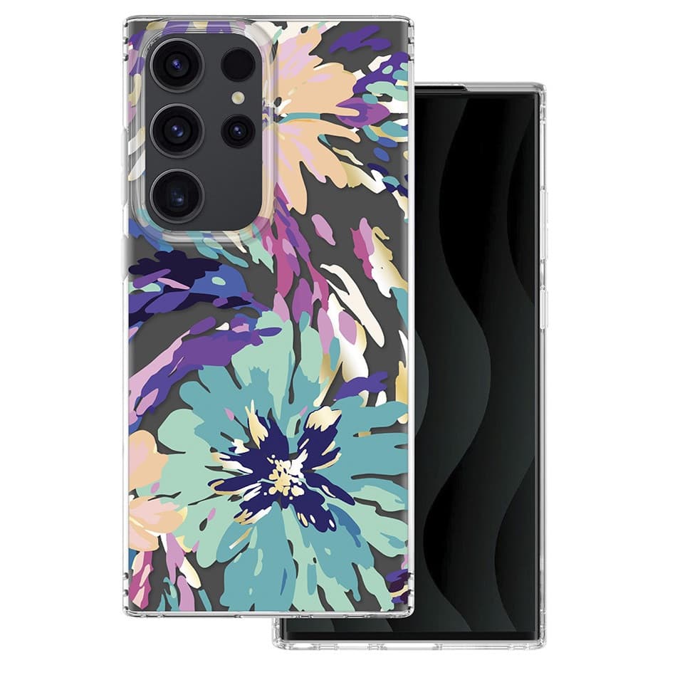 Husa Samsung Galaxy S23 Ultra, IMD Print Case, TPU flexibil, transparent, Splash — principală