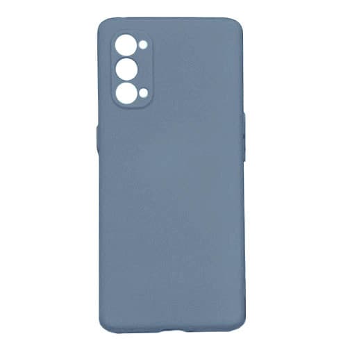 Husa Liquid Silicone Case pentru Apple iPhone 12, interior microfibra, protectie camere, albastru nisipos — principală