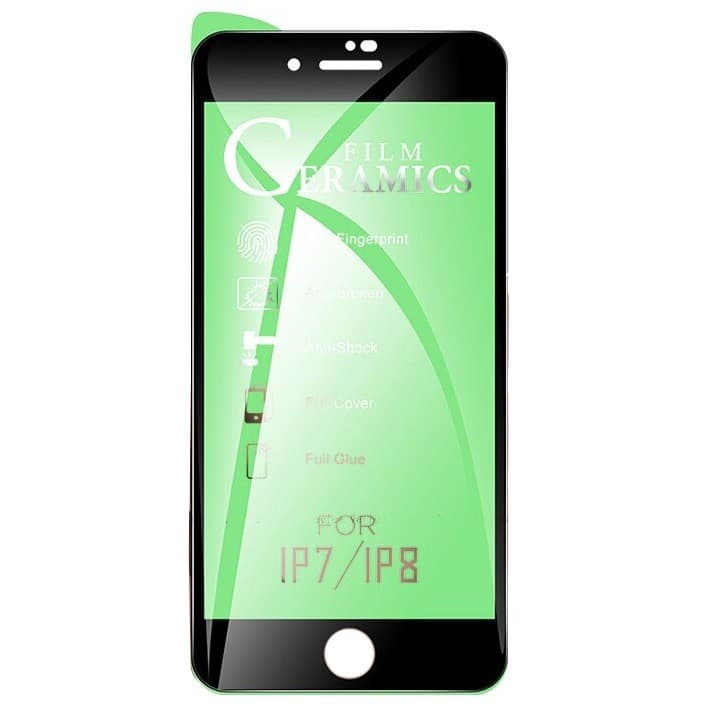 Folie de protectie Ceramic Film pentru Apple iPhone 7 Plus / 8 Plus, margini negre — principală