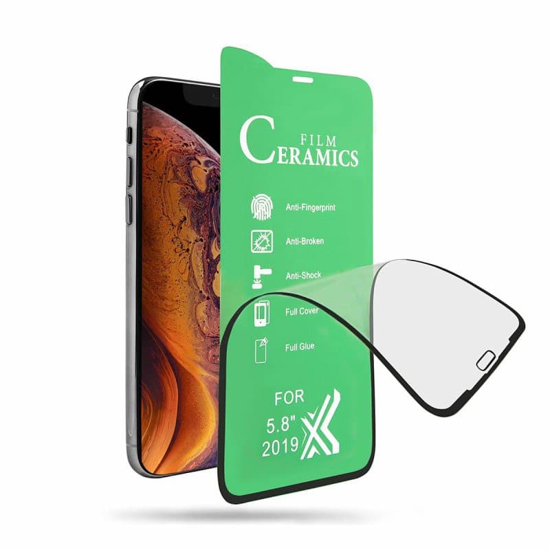 Folie de protectie Ceramic Film pentru Apple iPhone 7 Plus / 8 Plus, margini negre — varianta 2