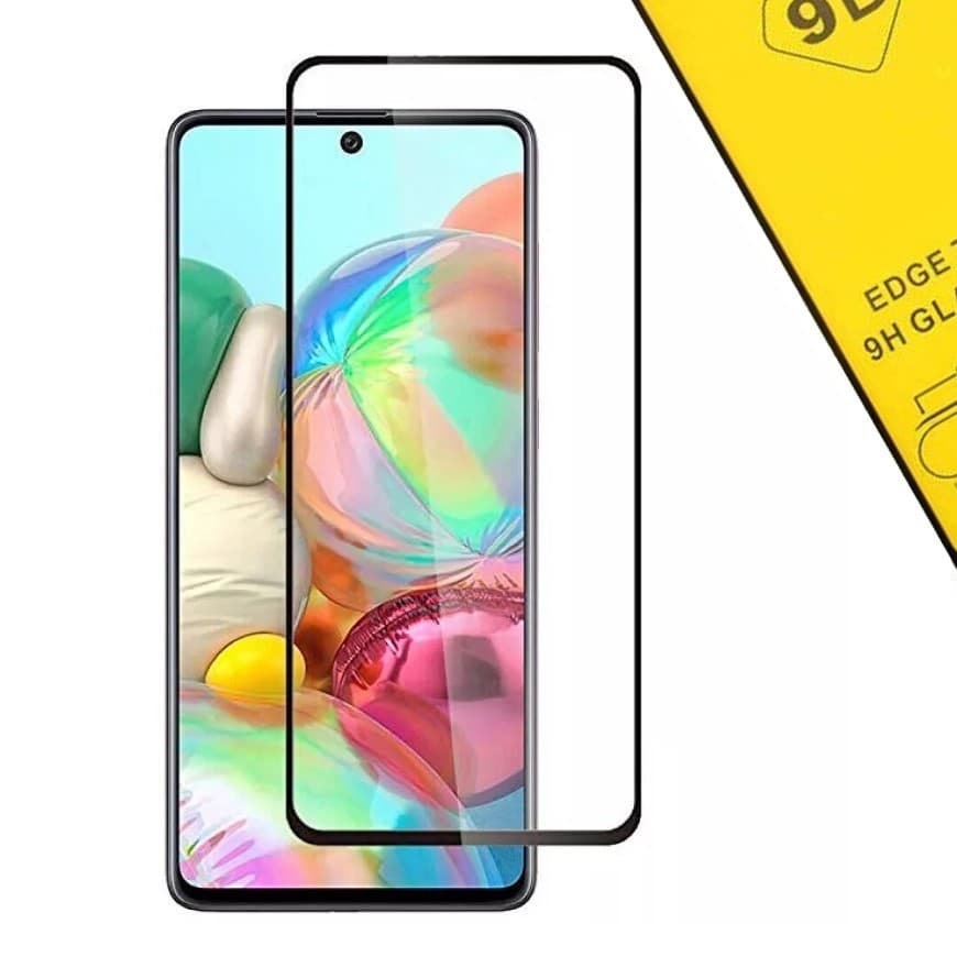 Folie de sticla Full Glue 9D pentru Samsung Galaxy A72 4G/5G, margini negre — varianta 2