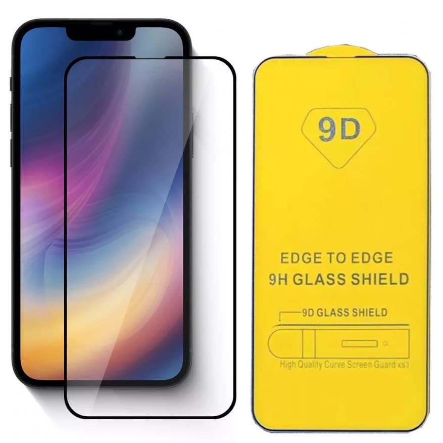 Folie sticla Apple iPhone 14 Pro (6.1), Full Glue 9D, margini negre — principală