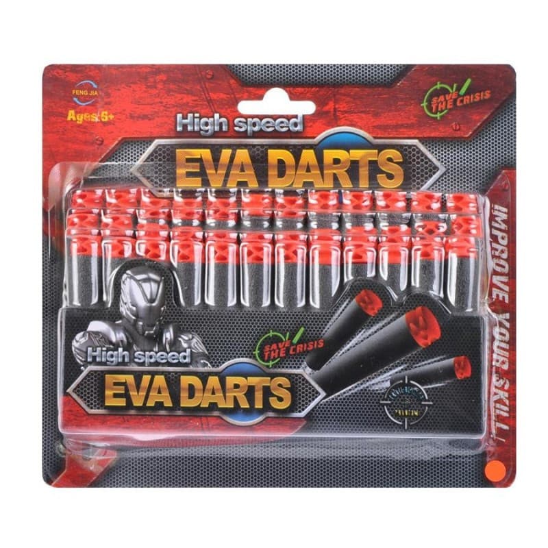 Set 36 gloante din burete Mega Creative pentru pistoale jucarie tip Nerf, negre — principală