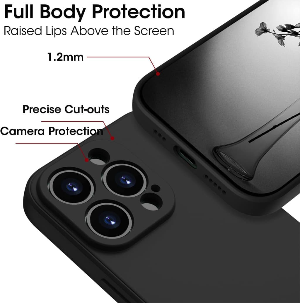 Husa Apple iPhone 14 Pro Max, Luxury Silicone, catifea in interior, protectie camere, albastru deschis — 4