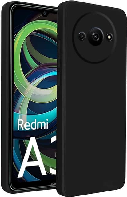 Husa protectie Xiaomi Redmi A3, Luxury Silicone, catifea in interior, protectie camere, neagra — varianta 2