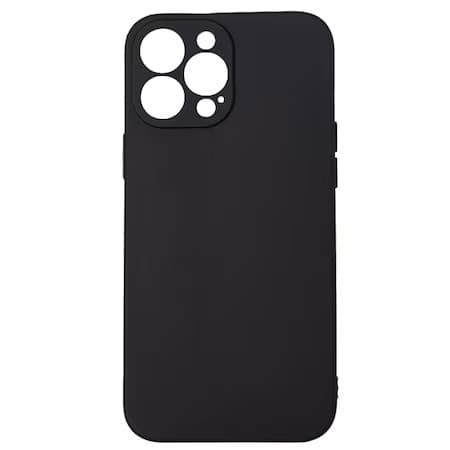 Husa Apple iPhone 15 Pro , Luxury Silicone, catifea in interior, protectie camere, neagra — principală