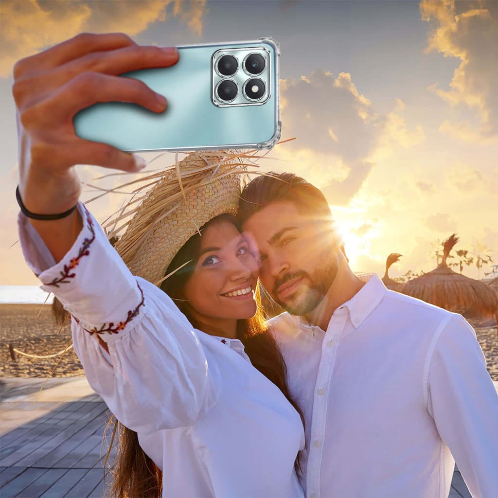 Husa Honor X6A, TPU transparent, intarituri in colturi, protectie camere, grosime 1,5 mm — varianta 4