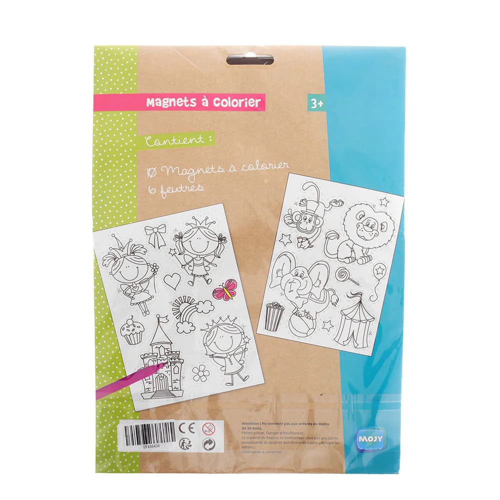 Set magneti de frigider de colorat - Printesa in castel — varianta 3