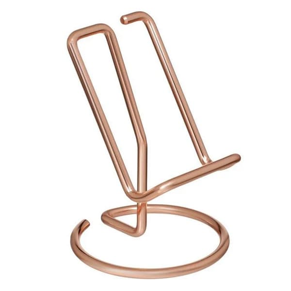 Suport birou pentru telefon mobil, metalic, rose gold — principală