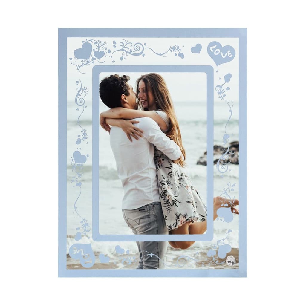 Rama sticla sublimabila cu fotografia ta, suport birou, model LOVE, 23 x 18 cm — principală