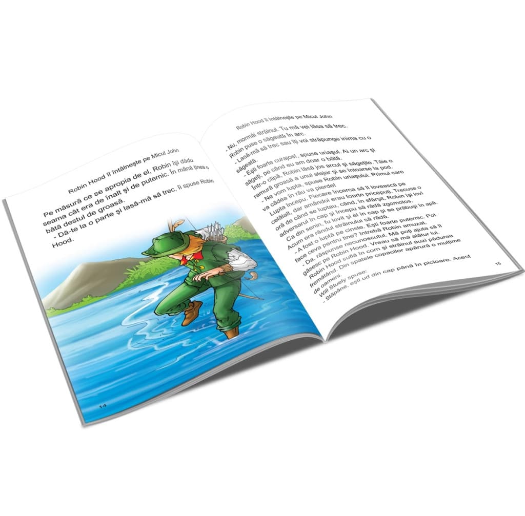 Aventurile lui Robin Hood, editura Unicart, carte ilustrata pentru copii — 2