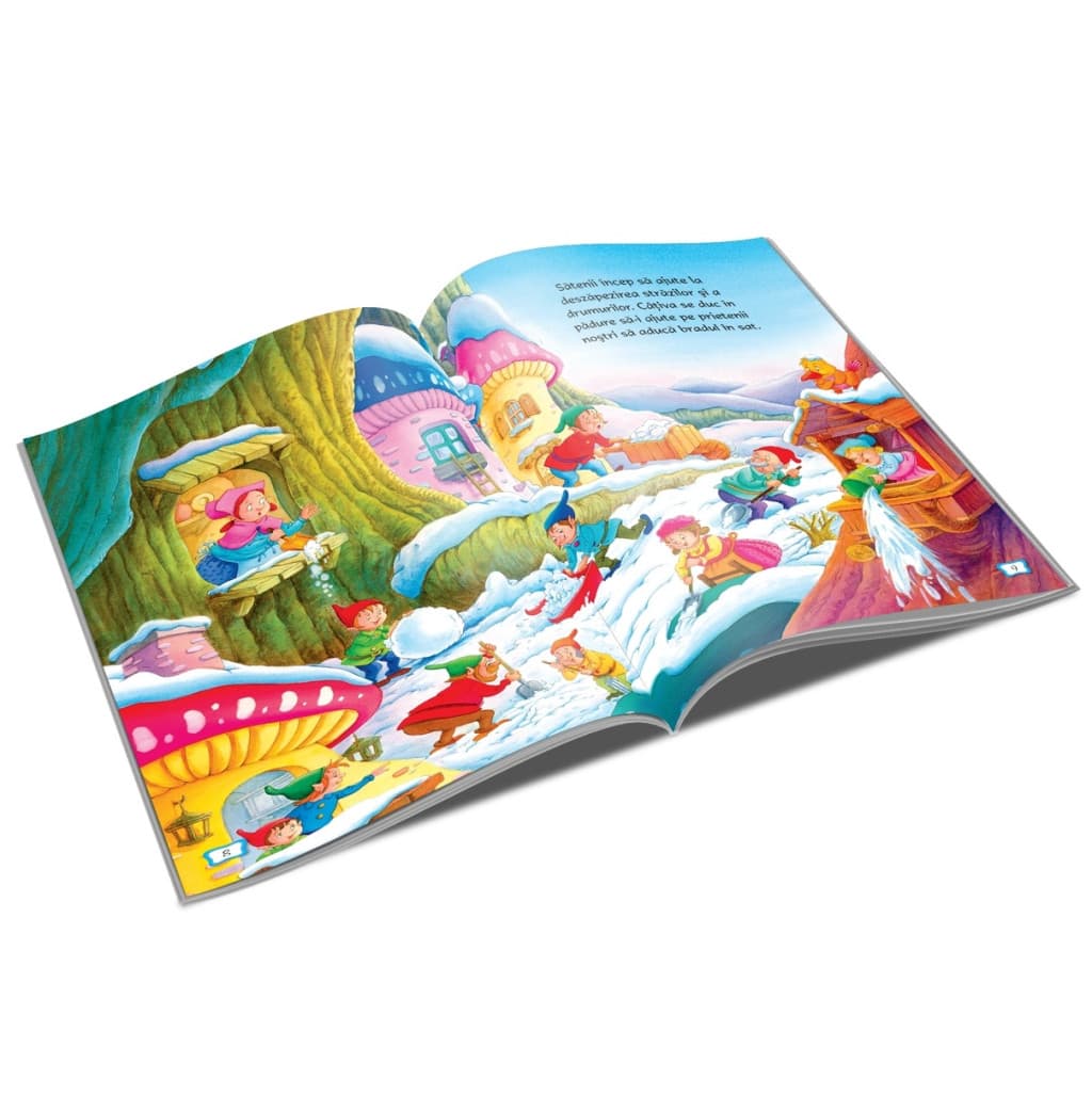 Carte de povesti Marea sarbatoare de Craciun a gnomilor, A4, editura Unicart — 2