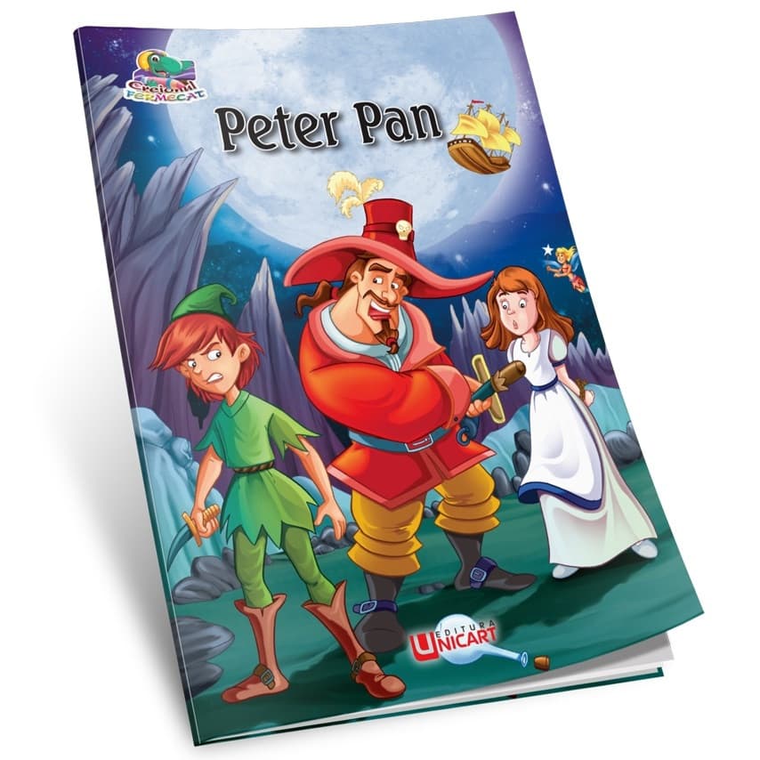 Carte de citit si colorat A5, editura Unicart, Peter Pan — principală