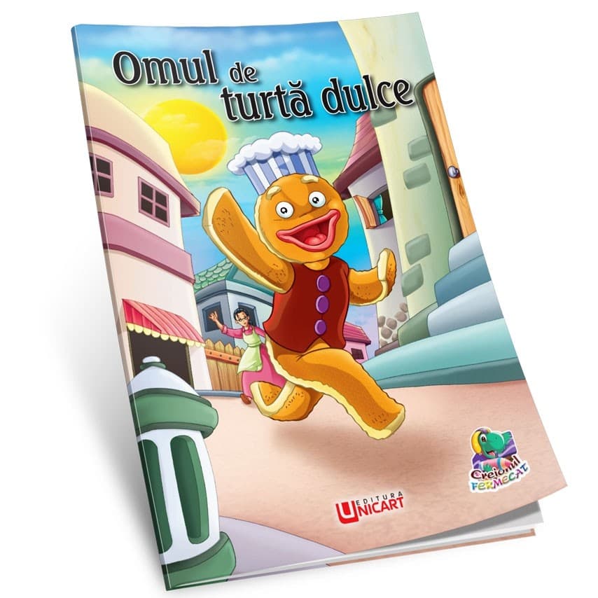 Carte de citit si colorat A5, editura Unicart, Omul de turta dulce — principală