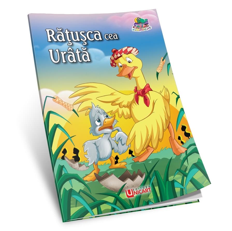 Carte de citit si colorat A5, editura Unicart, Ratusca cea urata — principală