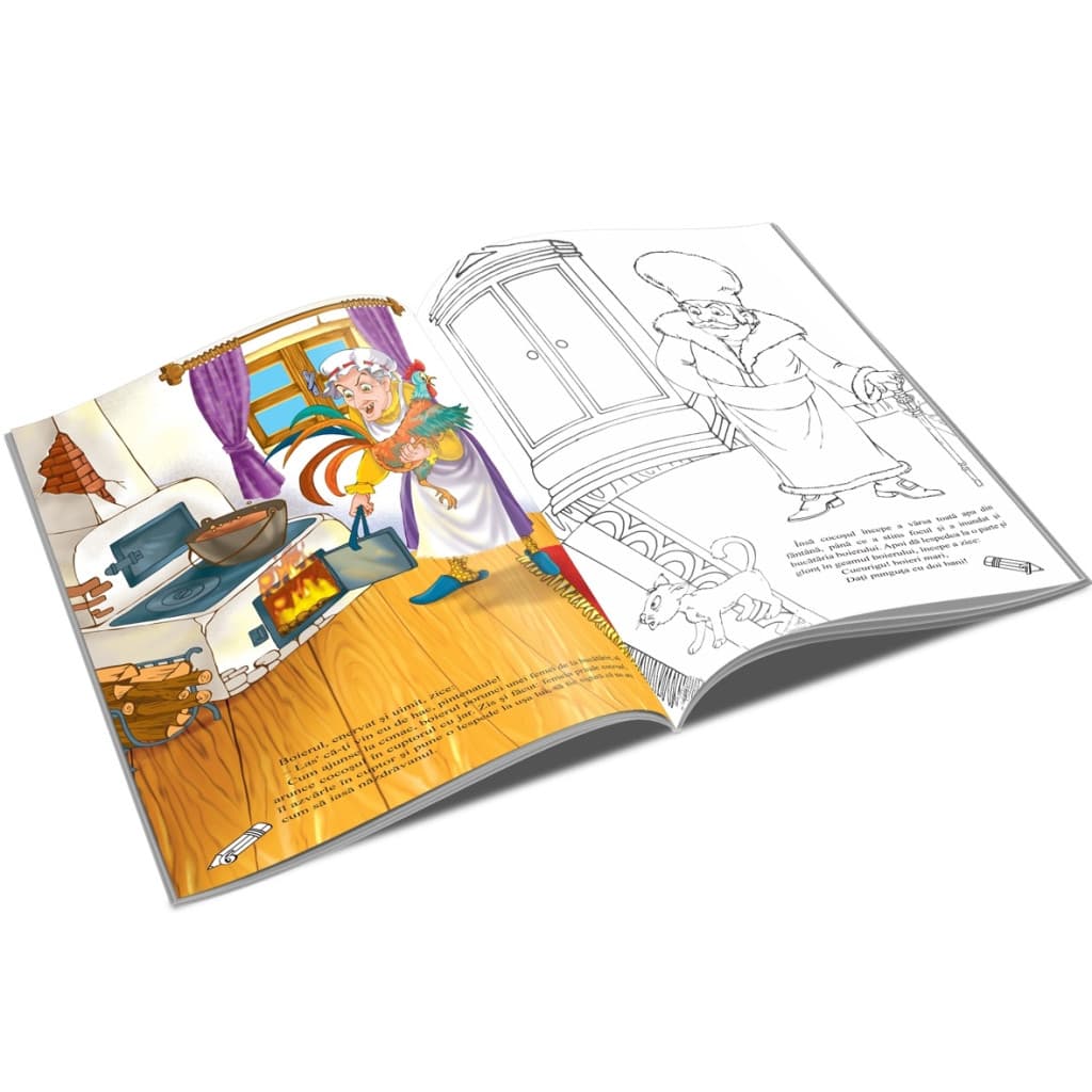 Carte de citit si colorat A5, editura Unicart, Punguta cu doi bani — 2