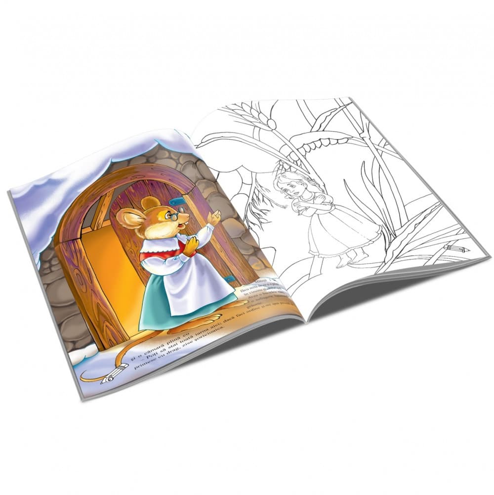 Carte de citit si colorat A5, editura Unicart, Degetica — varianta 2
