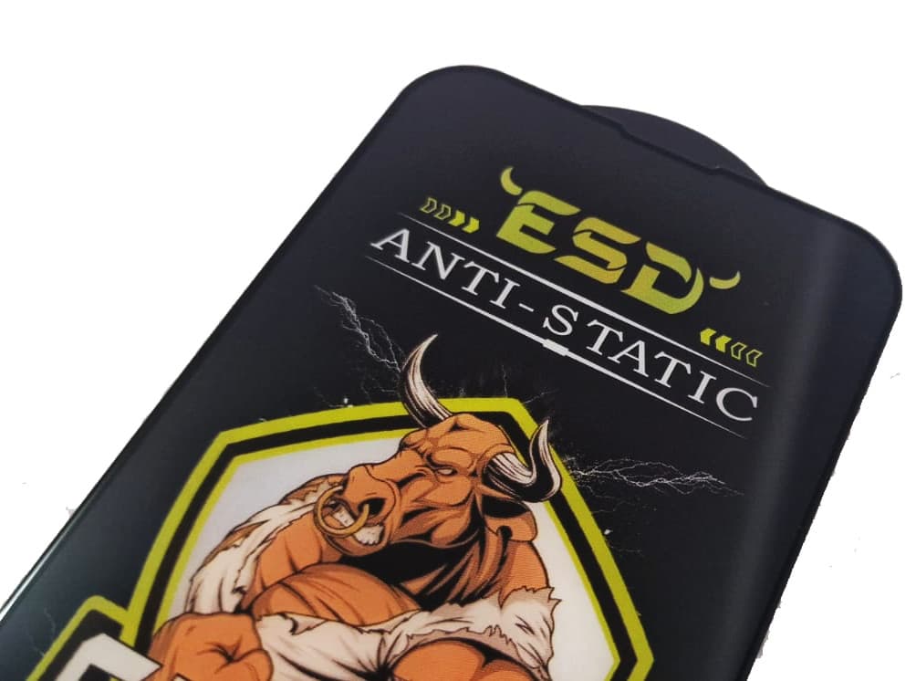 Folie sticla Apple iPhone 14, Full Glue Bull Antistatic, ESD, margini negre — 4