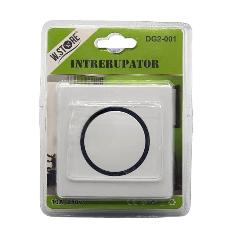 Intrerupator DG2-001, 10A - 250V, buton rotund — principală