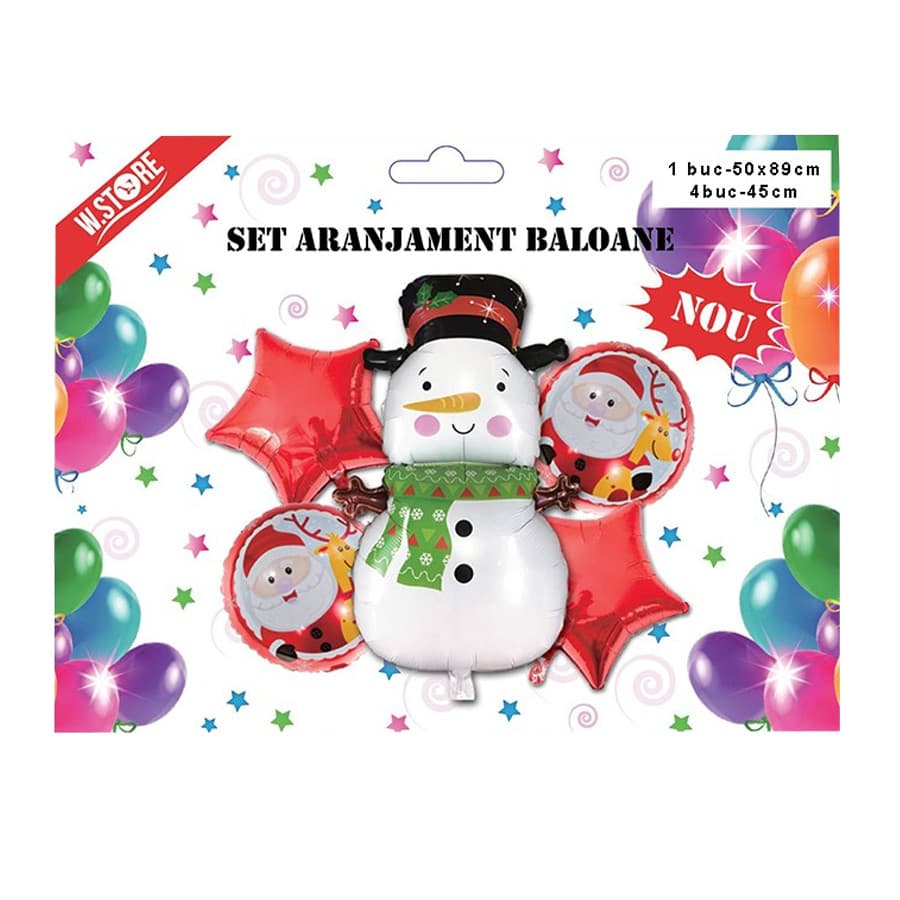 Set aranjament baloane Craciun, model 2 — varianta 2