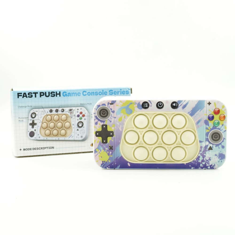 Jucarie interactiva Speed Push, joc de viteza apasare taste tip Pop-It, sunete si lumini, model culori — varianta 3