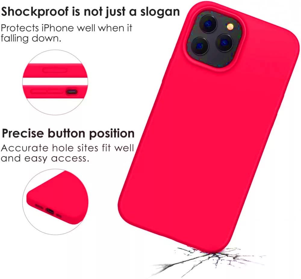Husa Samsung Galaxy A12 Luxury Silicone, catifea in interior, roz fucsia — 5
