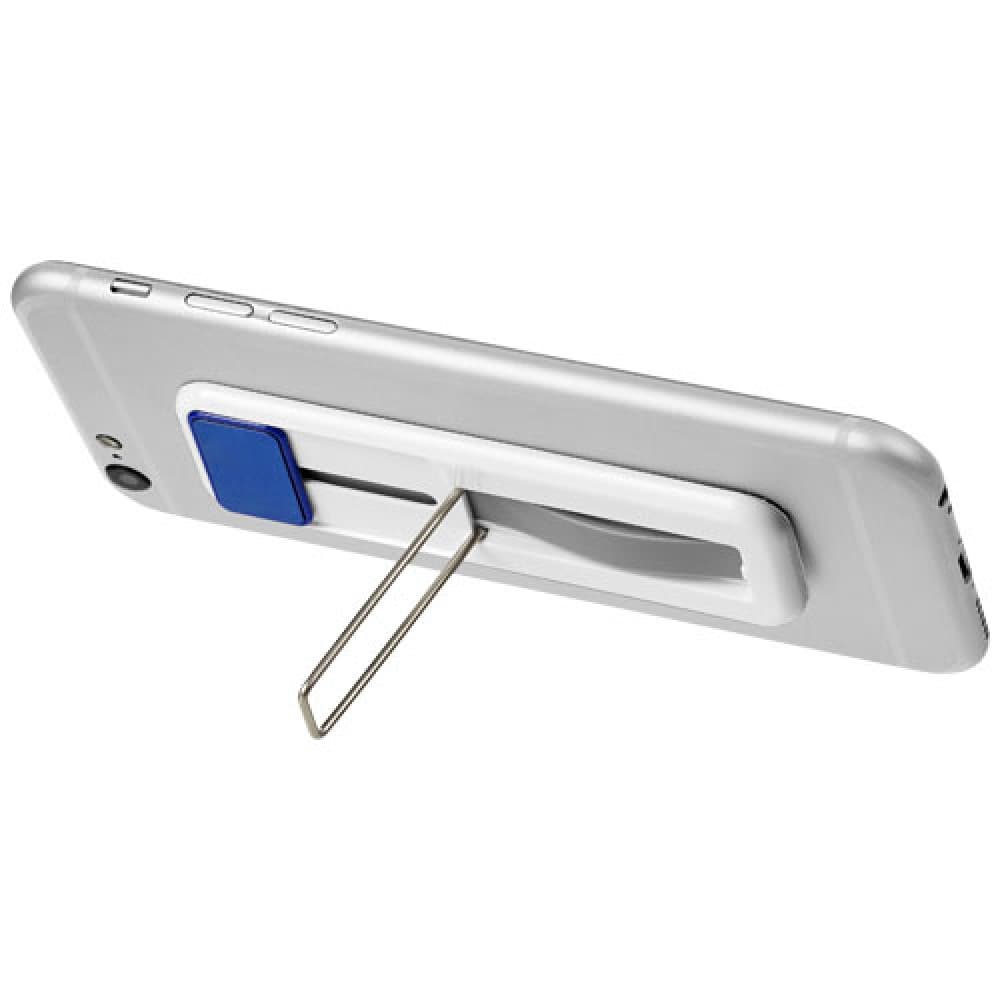 Suport universal pentru telefon, functie stand, alb/albastru — varianta 2
