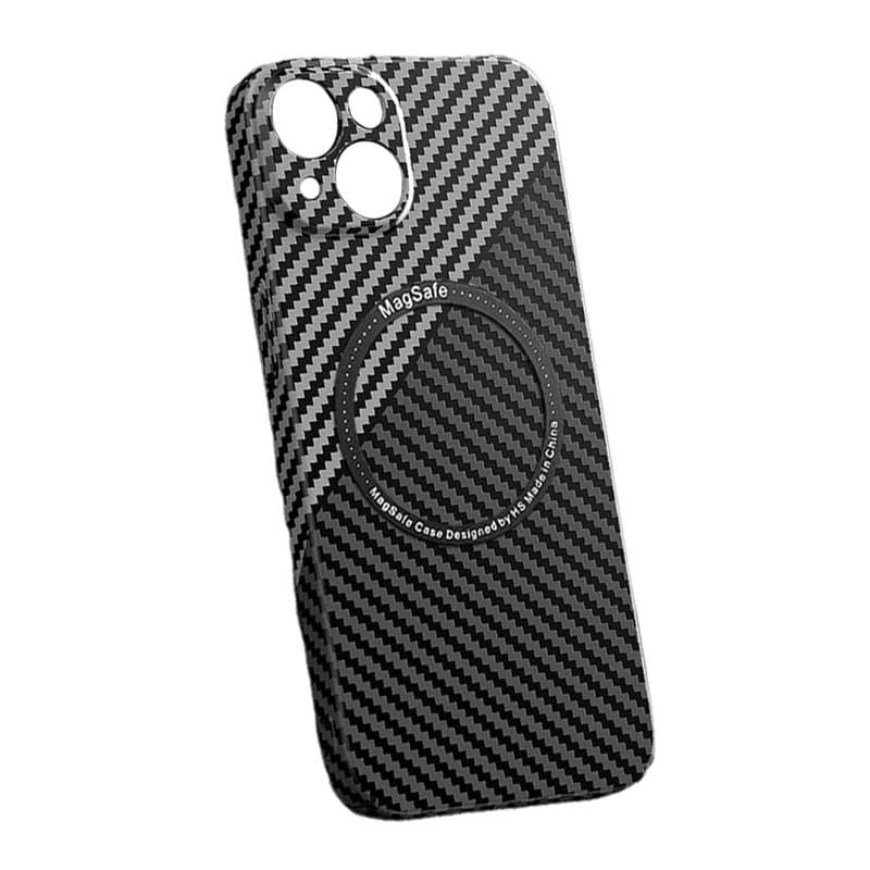 Husa Apple iPhone 11 Pro Max, iPefet Carbon, textura kevlar, Magsafe, negru/gri — varianta 2