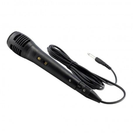 Microfon dinamic cu fir, mufa jack 6,3 mm, negru — principală