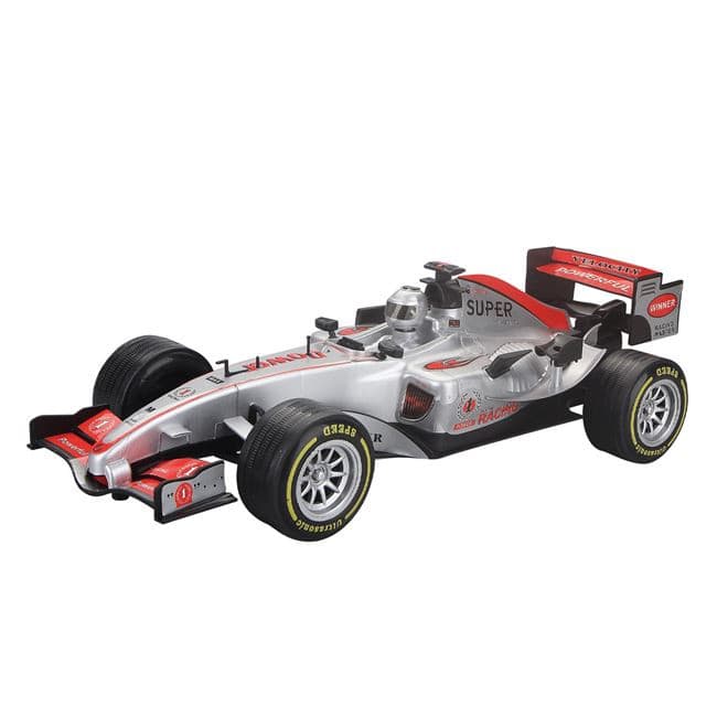 Jucarie masinuta Formula F1, friction, 1:24, gri — principală