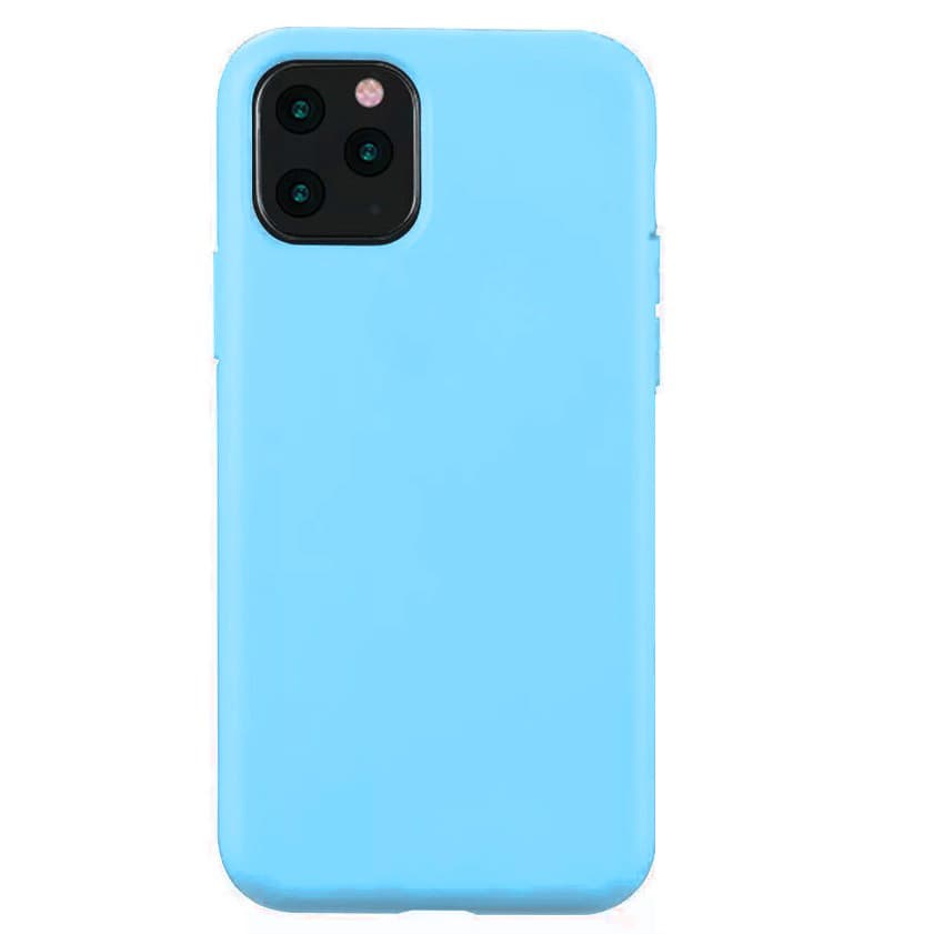 Husa Apple iPhone 11 Pro, Matt TPU, silicon moale, albastru deschis — principală