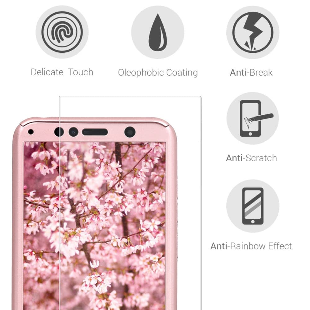 Husă Huawei Nova 5T / Honor 20, Full Cover 360°(față + spate + sticlă), rose gold — 3