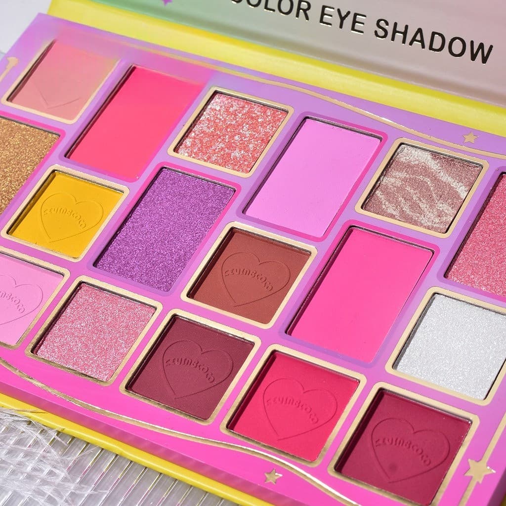 Paleta de machiaj KEVIN & COCO, Candy Star, fard de pleoape, 18 culori, 19.3 x 12 x 1.4 cm — varianta 2