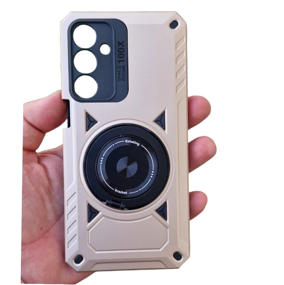 Husa Samsung Galaxy A16, Rotating Bracket, protectie camera, prindere magnetica, verde — principală
