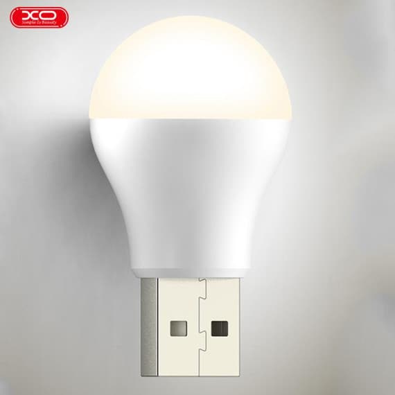 Mini bec XO Y1, conectare USB-A, 45 x 25 mm, 1W, lumina calda — varianta 2