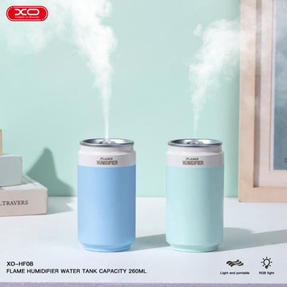 Umidificator casa/auto XO HF08, aspect doza suc, 260 ml, roz — varianta 5