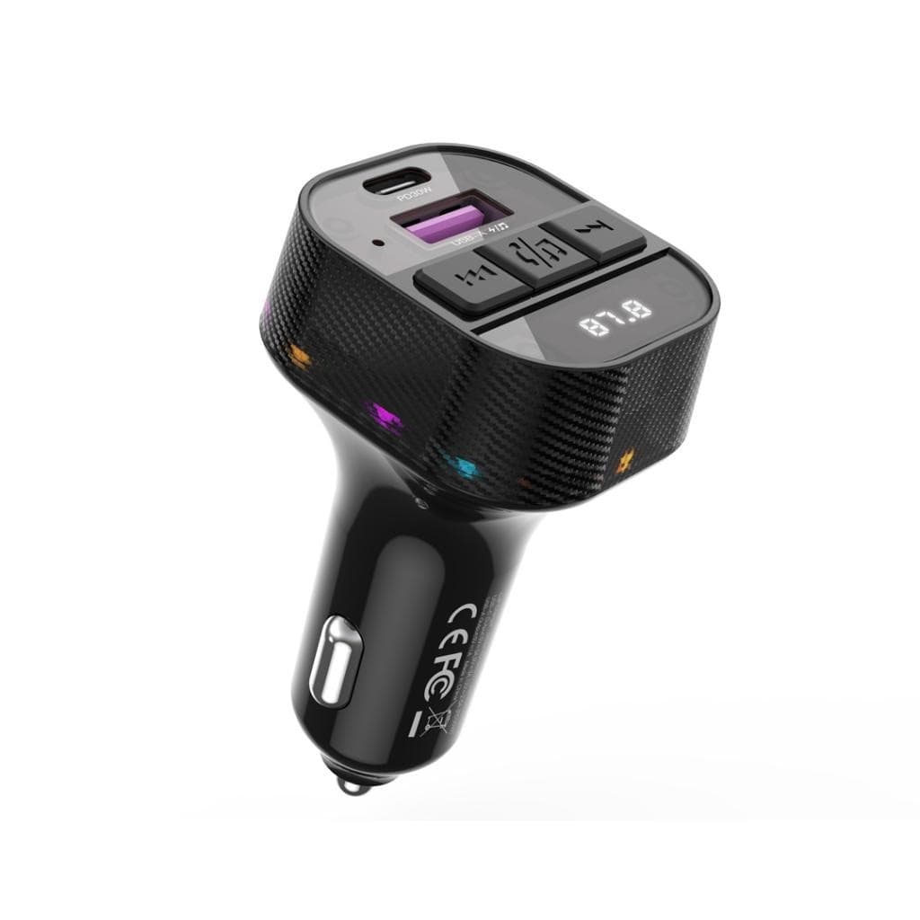 Modulator FM XO BCC17, BT 5.3, incarcare PD30W, 1 x USB-C, 1 x USB-A, mp3, negru — principală