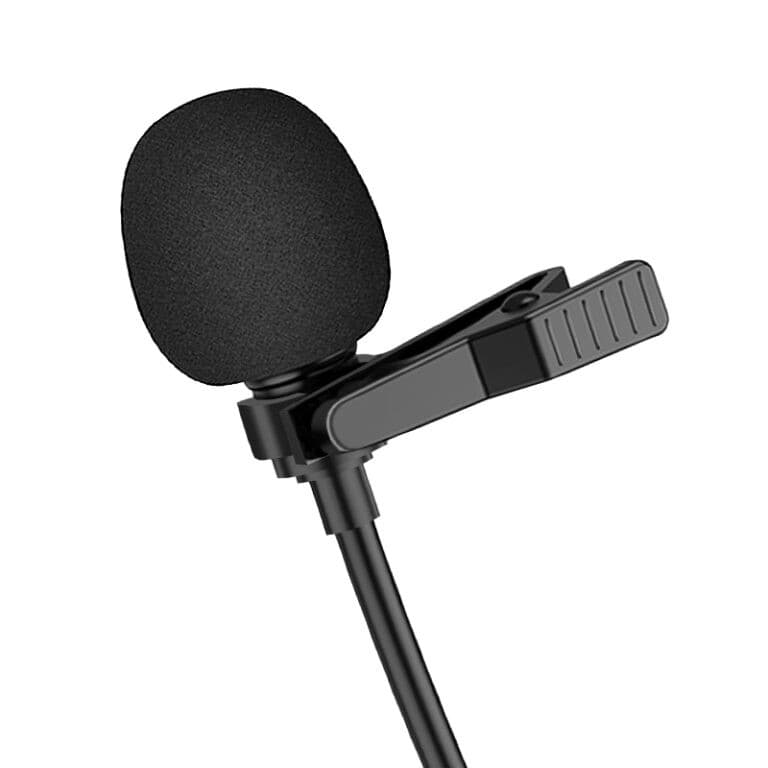Microfon tip lavaliera cu clips KSC-763, conector Type-C, 2 metri, negru — varianta 2