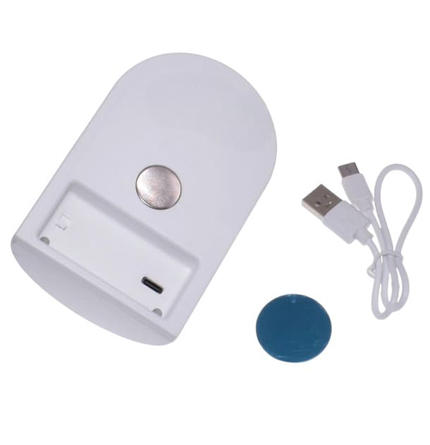 Lampa LED cu senzor de miscare JLP-2191, acumulator, alimentare Type C, senzor IR, alba — varianta 2