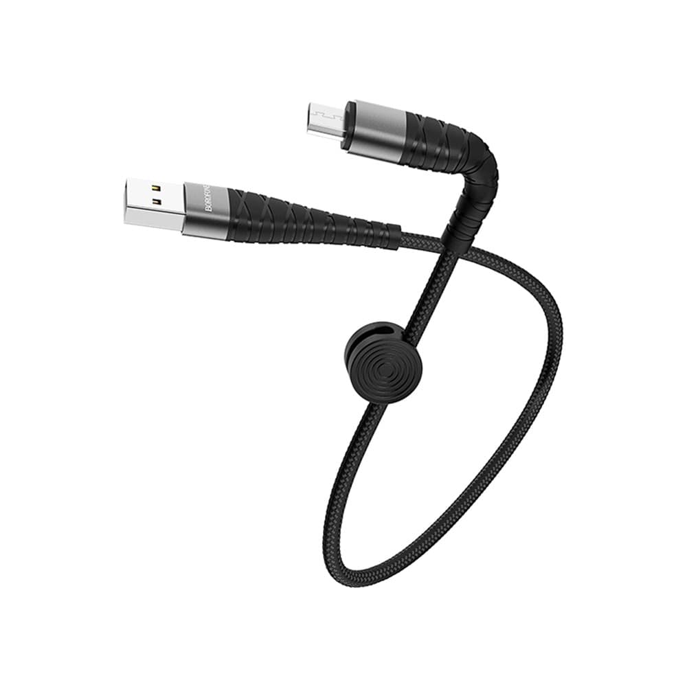 Cablu de date si incarcare MicroUSB BOROFONE BX32, 0.25 cm, negru — varianta 2