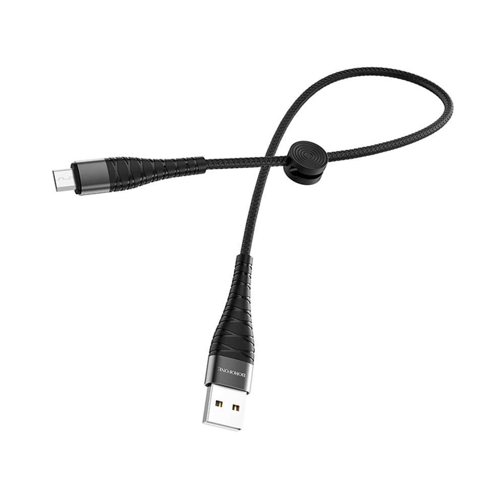 Cablu de date si incarcare MicroUSB BOROFONE BX32, 0.25 cm, negru — varianta 3