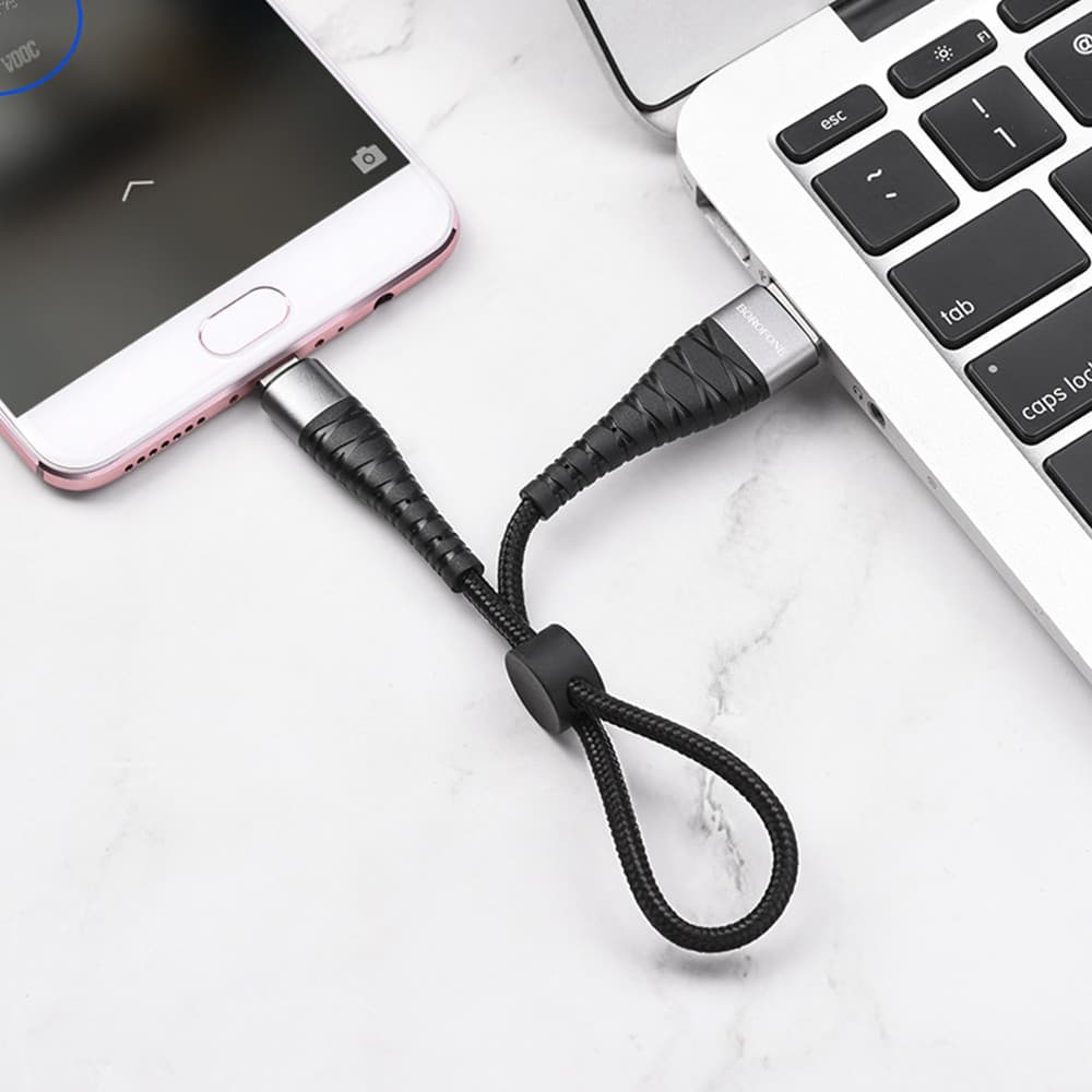 Cablu de date si incarcare MicroUSB BOROFONE BX32, 0.25 cm, negru — varianta 4