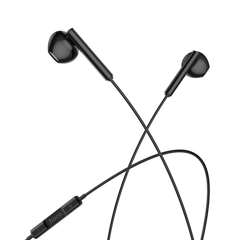 Casti audio cu microfon Hoco M65, conector Type C,  stereo, 1.2 metri, negre — varianta 2