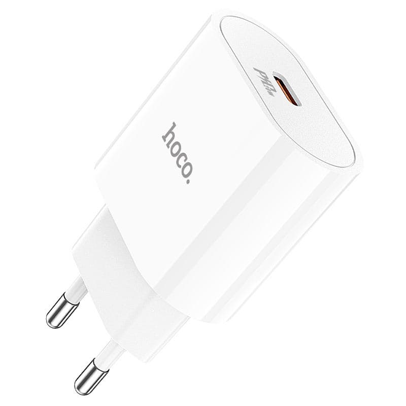 Incarcator casa Hoco C94A, 1 x USB-C PD 20W/3A, incarcare rapida, alb — varianta 2