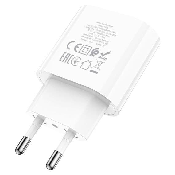 Incarcator casa Hoco C94A, 1 x USB-C PD 20W/3A, incarcare rapida, alb — varianta 4