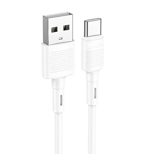 Cablu date si Incarcare Hoco X83, USB to Type-C (USB-C), 1 metru, 60W/3A, alb — principală