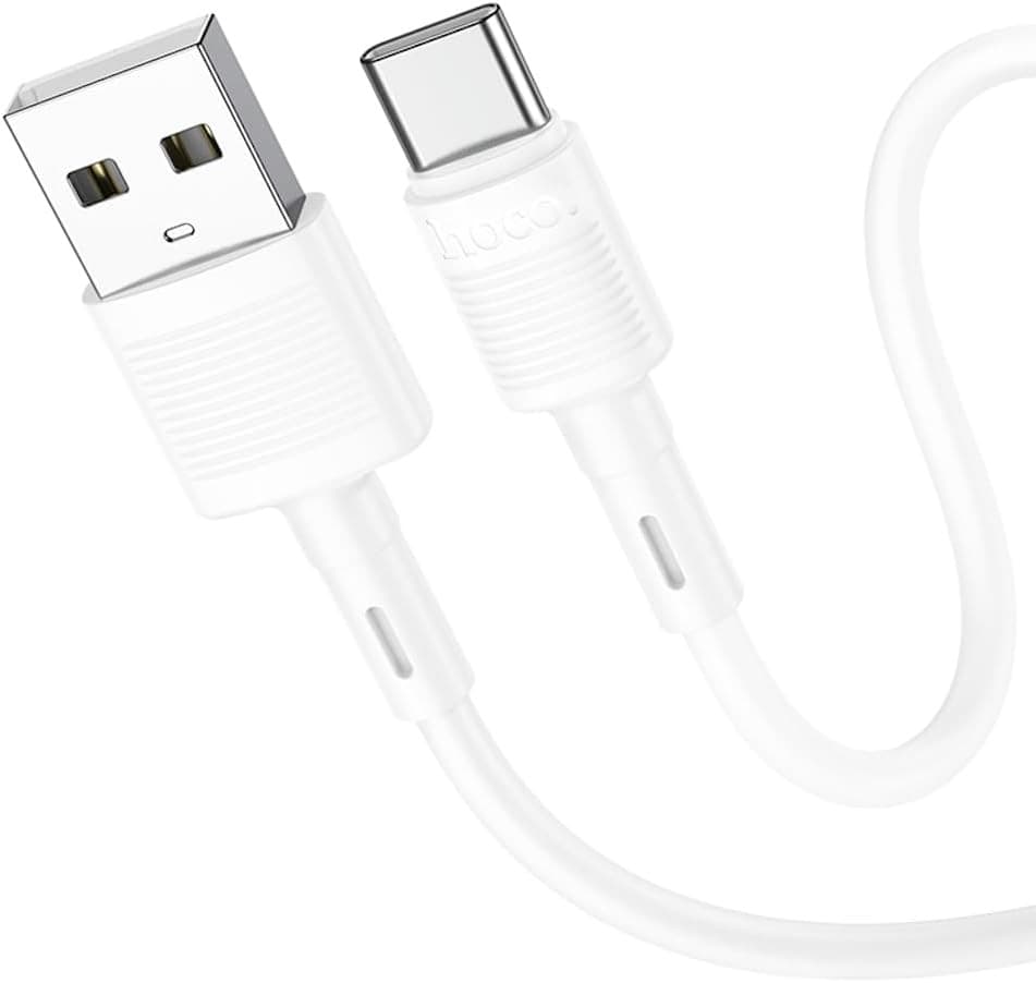 Cablu date si Incarcare Hoco X83, USB to Type-C (USB-C), 1 metru, 60W/3A, alb — varianta 3
