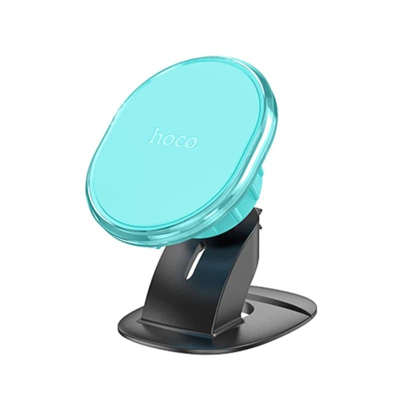 Suport auto magnetic Hoco H2, rotire la 360 de grade, negru/turcoaz — principală