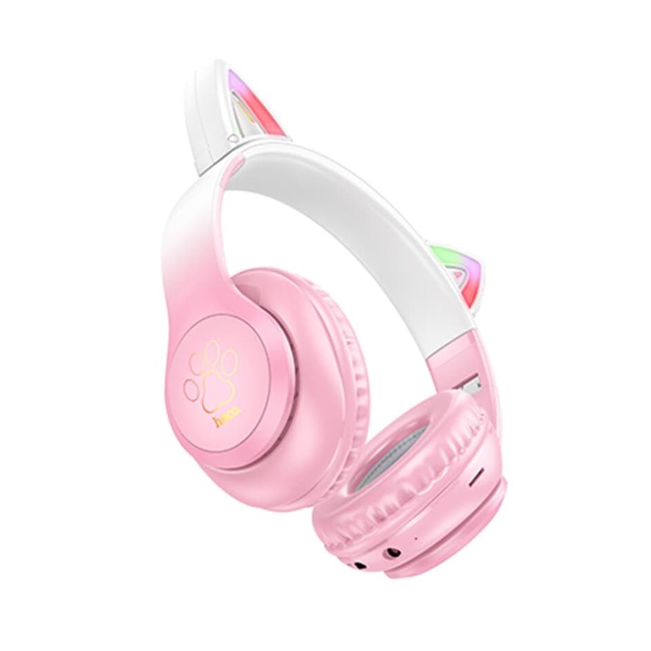 Casti Wireless Hoco W42, Over Ear, BT 5.3, 180h StandBy, 400 mAh, Kids, Cherry Blossom — 2